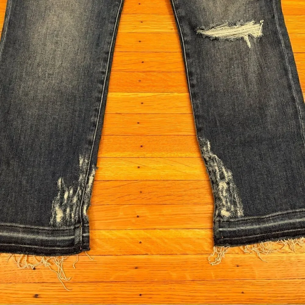 Frame Le High Straight ripped jeans